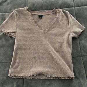 Pink-Purple Crop Top